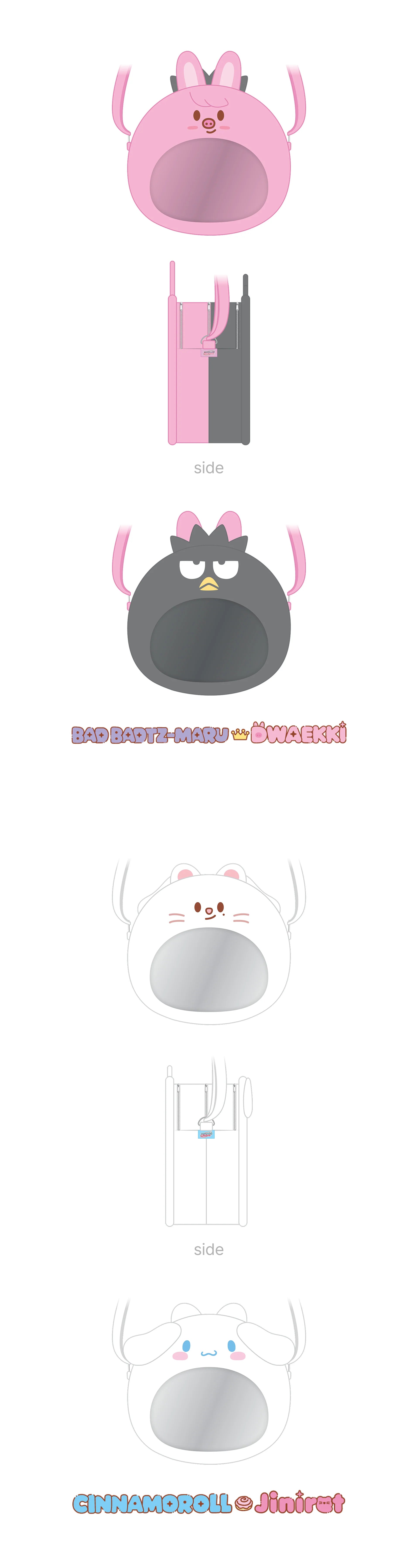 PLUSH PVC CROSS BAG - SKZOO X SANRIO CHARACTERS