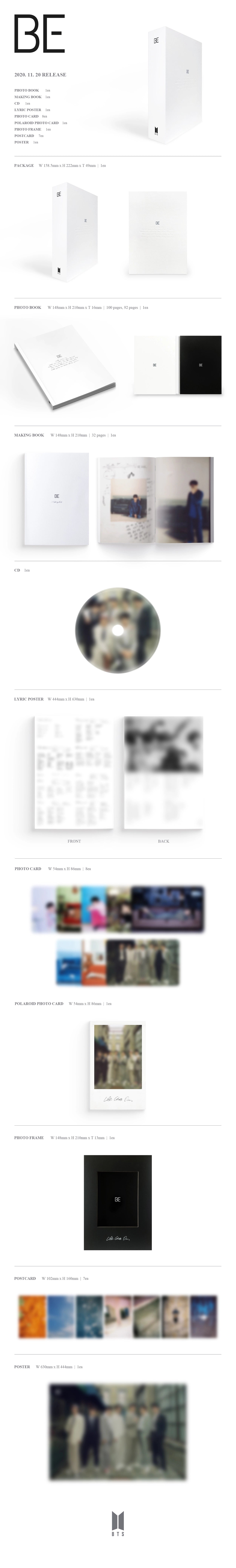 BTS - Album BE (Deluxe Edition)