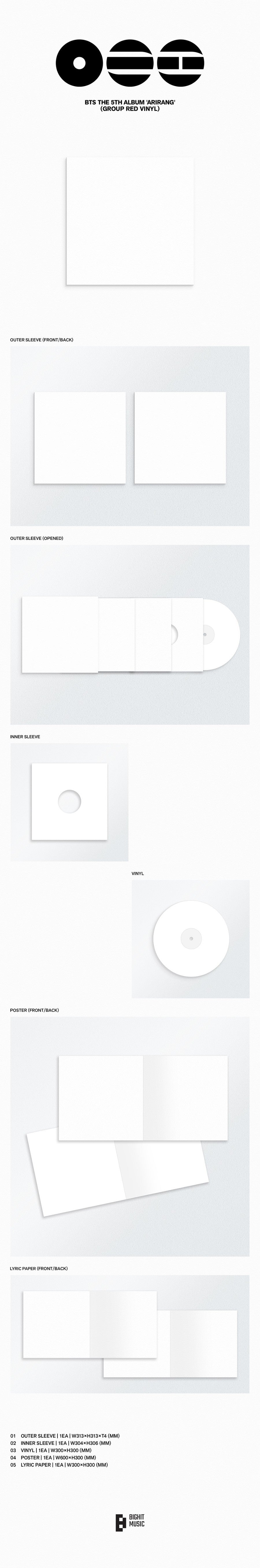 BTS – The 5th Album ARIRANG (Standard Vinyl Ver.)