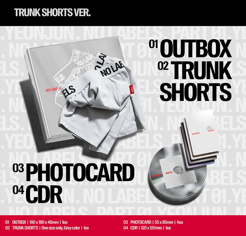 YEONJUN - NO LABELS: PART 01 (Trunk Shorts Ver.)