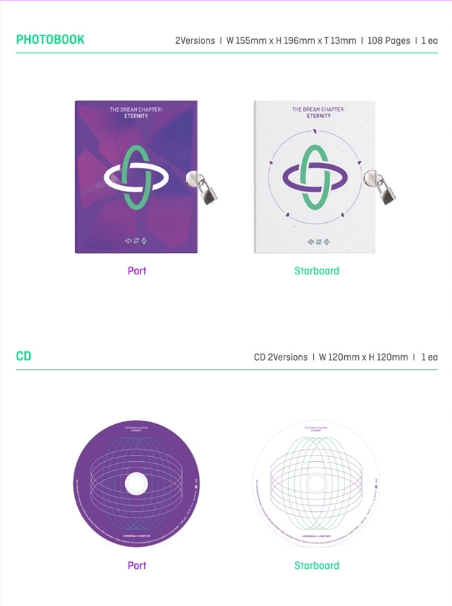 TOMORROW X TOGETHER (TXT) - THE DREAM CHAPTER : ETERNITY (PORT / STARBOARD Ver.)