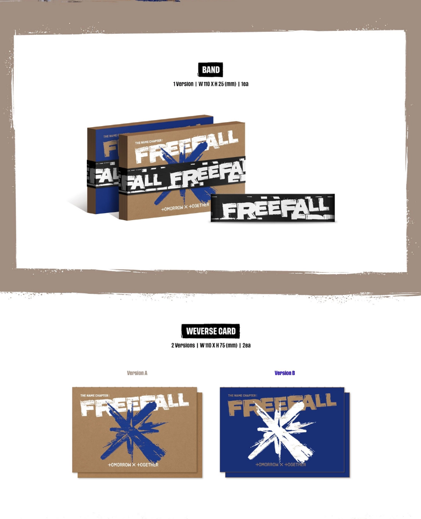 TOMORROW X TOGETHER (TXT) - THE NAME CHAPTER : FREEFALL (WEVERSE ALBUMS VER.)