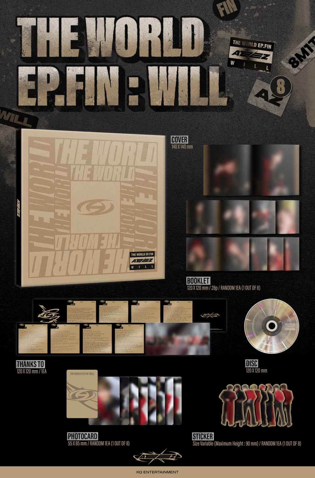 ATEEZ - THE WORLD EP.FIN : WILL (DIGIPAK VER.)