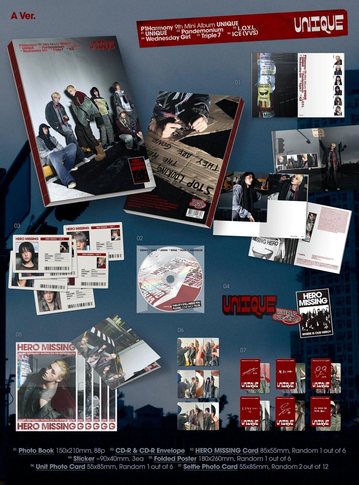 P1Harmony - 9th Mini Album UNIQUE (Photobook Ver.)
