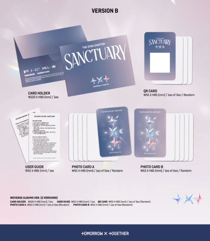 TOMORROW X TOGETHER (TXT) - THE STAR CHAPTER : SANCTUARY (Weverse Albums ver.)