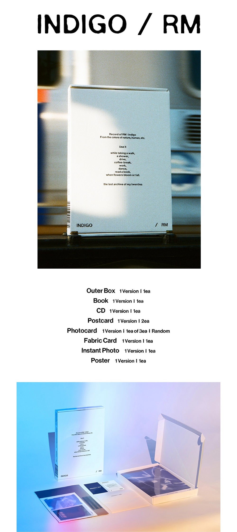 RM (BTS) - Indigo (Book Edition)