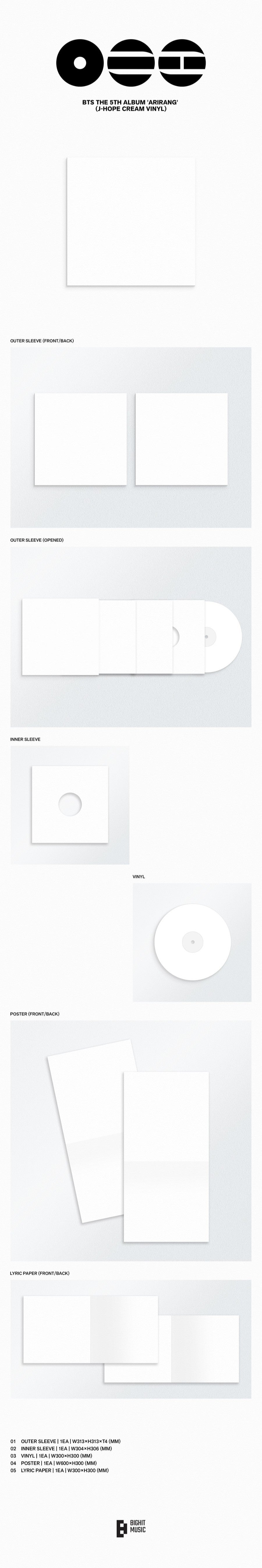 BTS – The 5th Album ARIRANG (Standard Vinyl Ver.)
