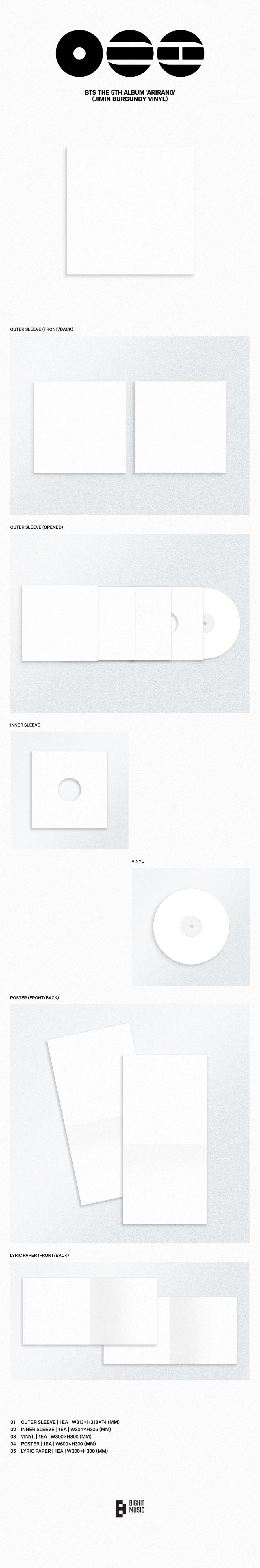 BTS – The 5th Album ARIRANG (Standard Vinyl Ver.)