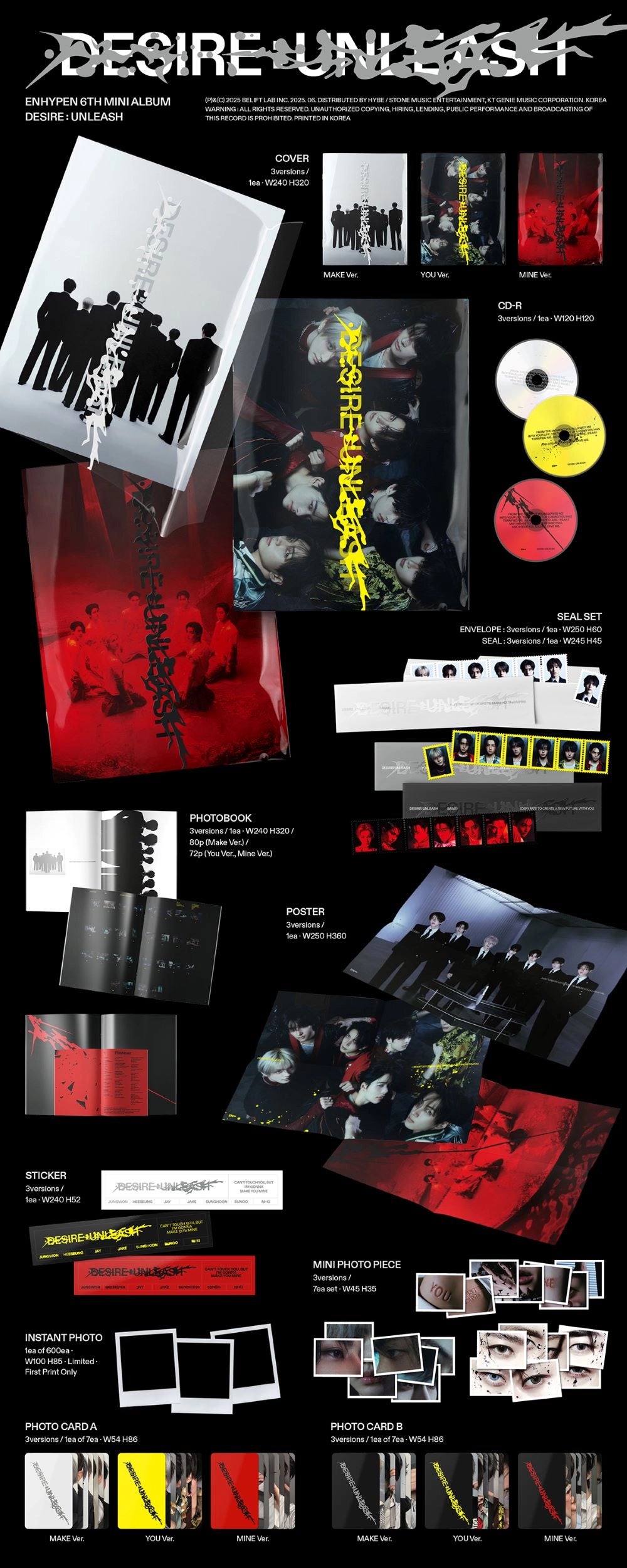 ENHYPEN - 6th Mini Album [DESIRE : UNLEASH]
