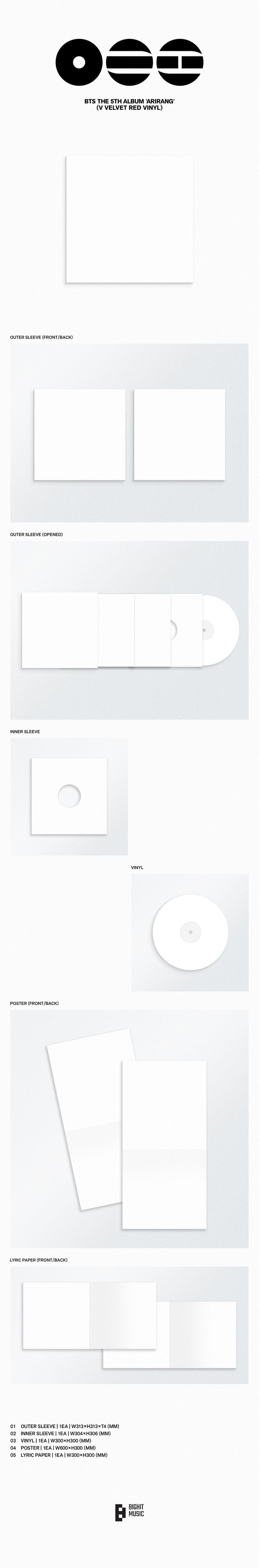 BTS – The 5th Album ARIRANG (Standard Vinyl Ver.)