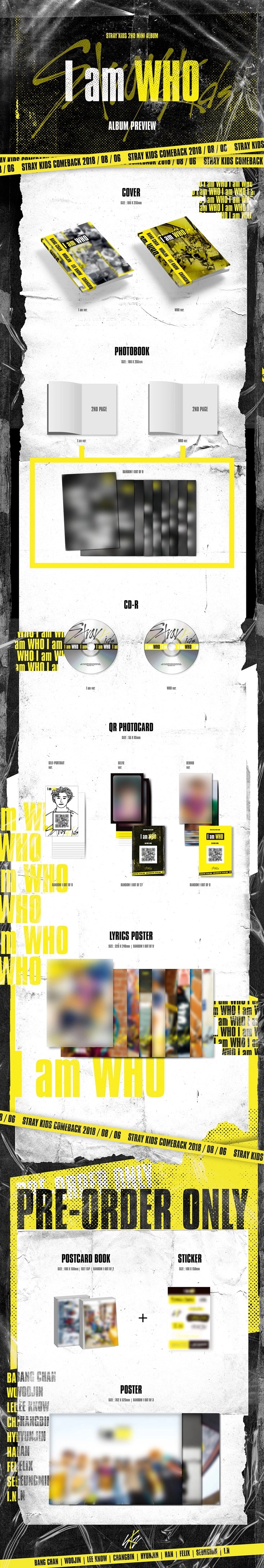 Stray Kids - 2nd Mini Album I AM WHO (I AM / WHO Ver.)