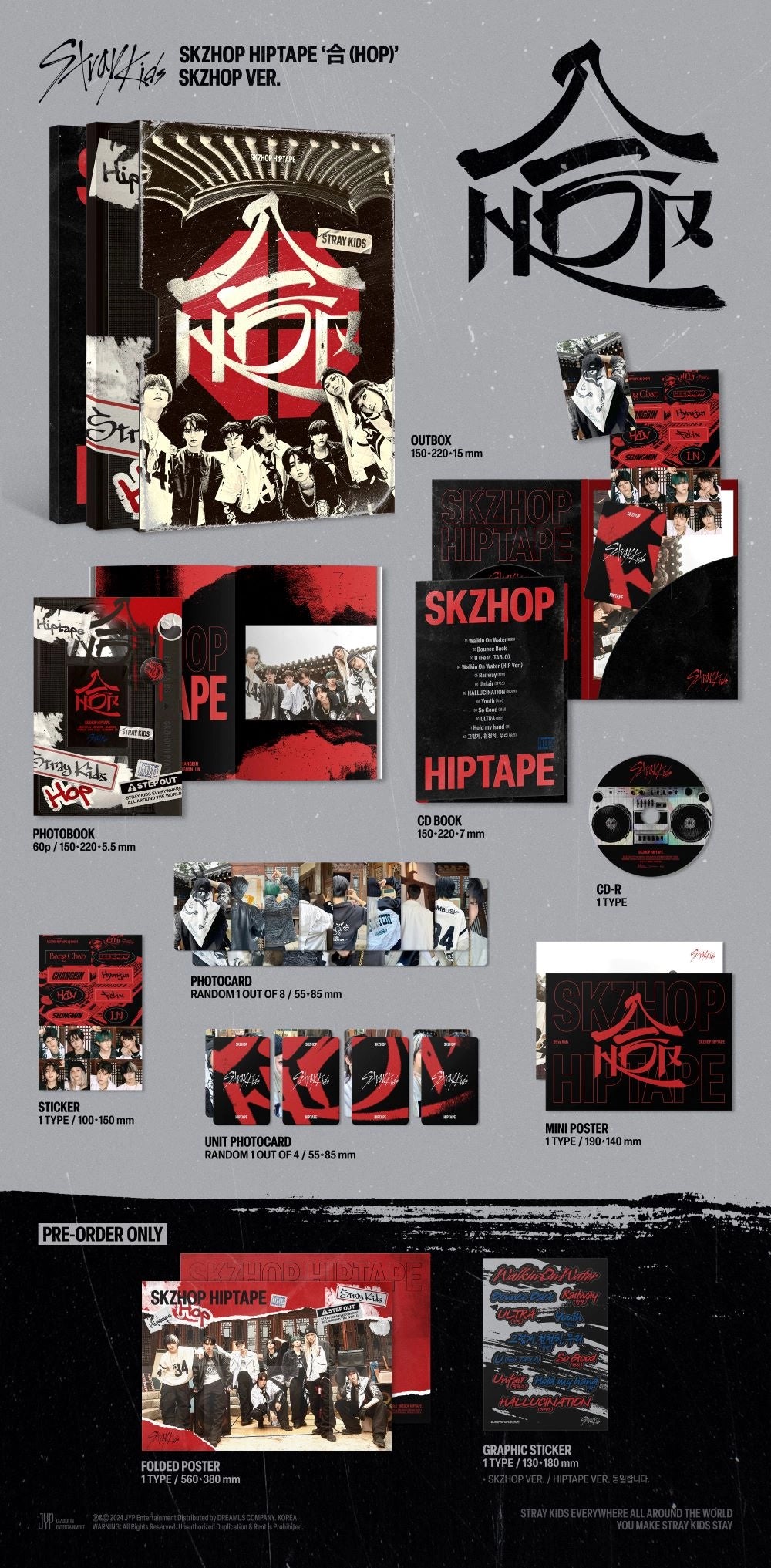 Stray Kids - SKZHOP HIPTAPE ‘合 (HOP)’ (SKZHOP VER.)