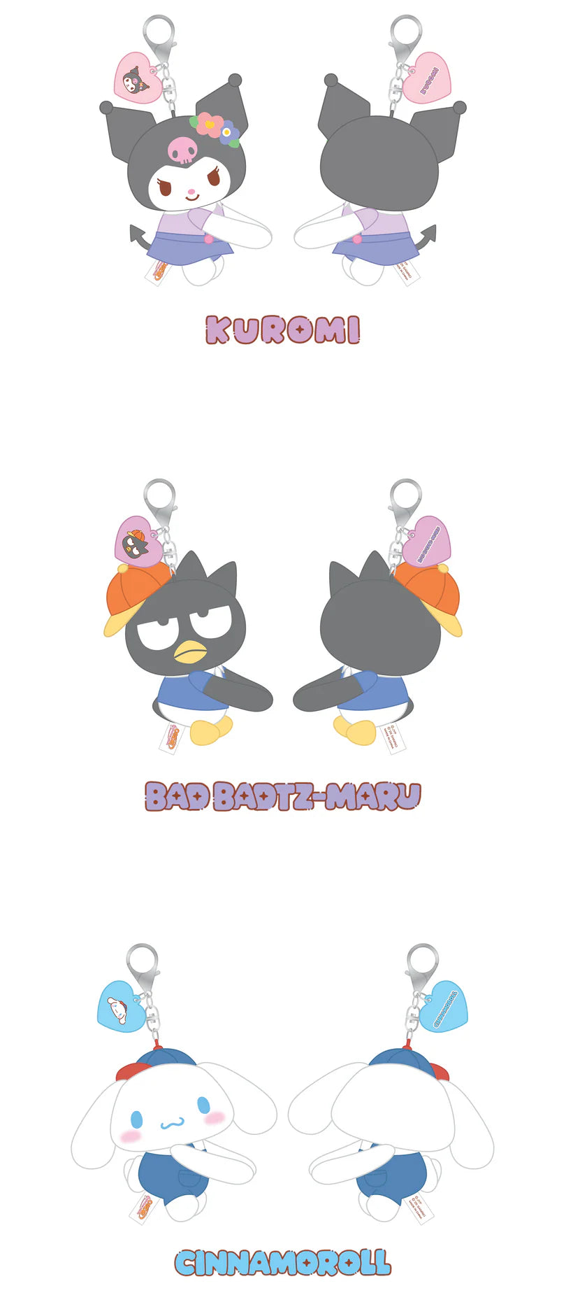 HUG PLUSH KEYRING - SKZOO X SANRIO CHARACTERS