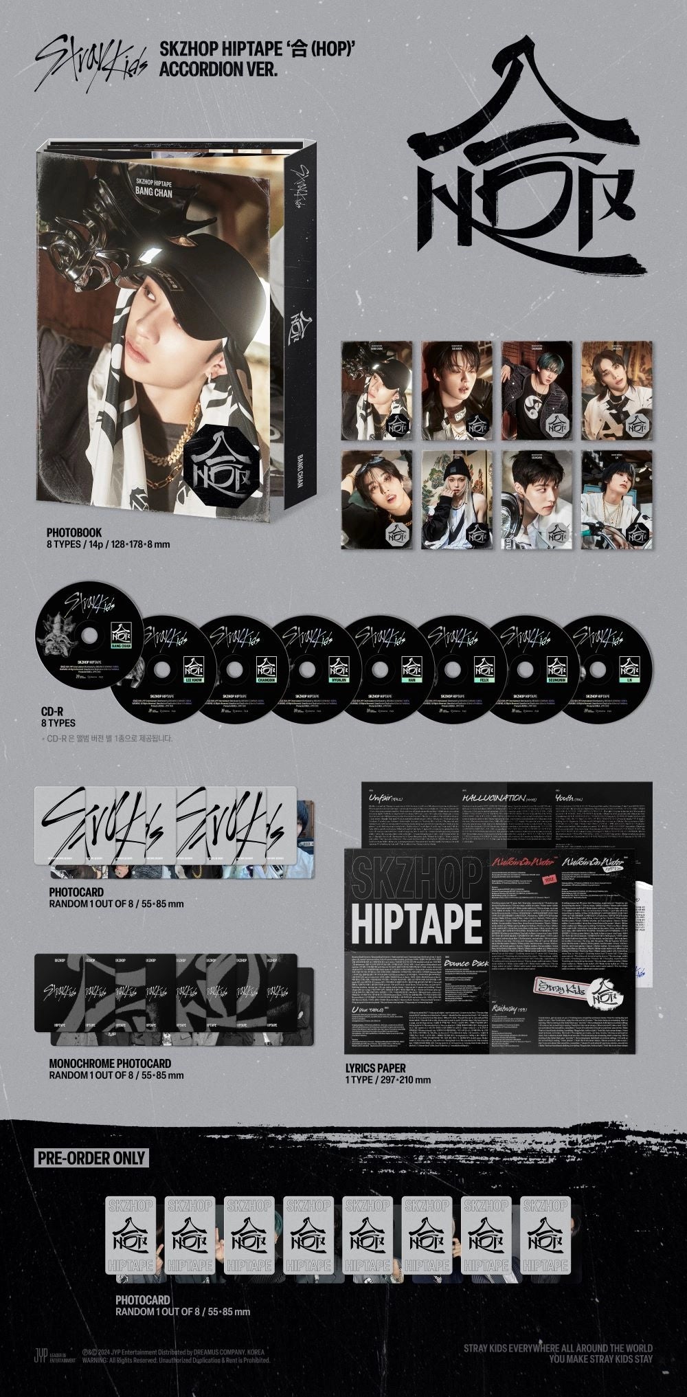 Stray Kids - SKZHOP HIPTAPE 合 (HOP) (ACCORDION Ver.)
