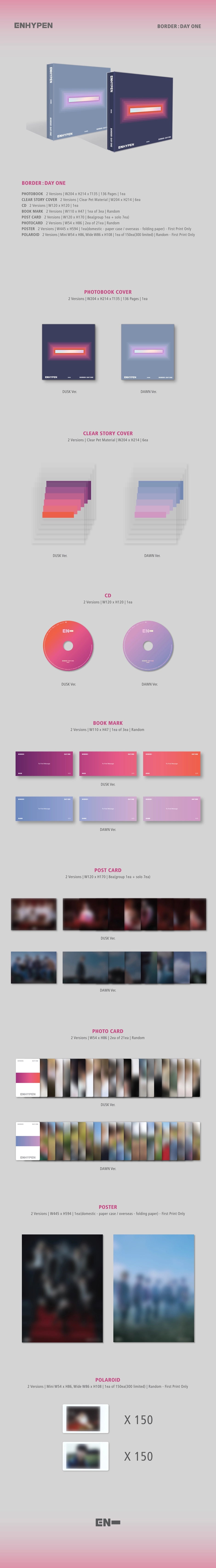 ENHYPEN - BORDER : DAY ONE (DUSK / DAWN Ver.)