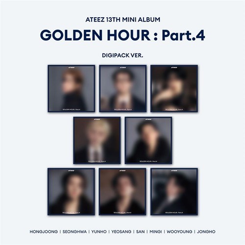 ATEEZ – 13th Mini Album GOLDEN HOUR : Part.4 (DIGIPACK VER. 8er Set) (KQShop POB)