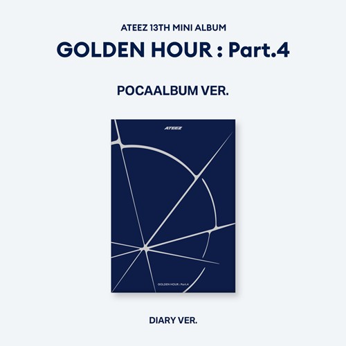 ATEEZ – 13th Mini Album GOLDEN HOUR : Part.4 3erSet (POCAALBUM VER.)(KQShop POB)