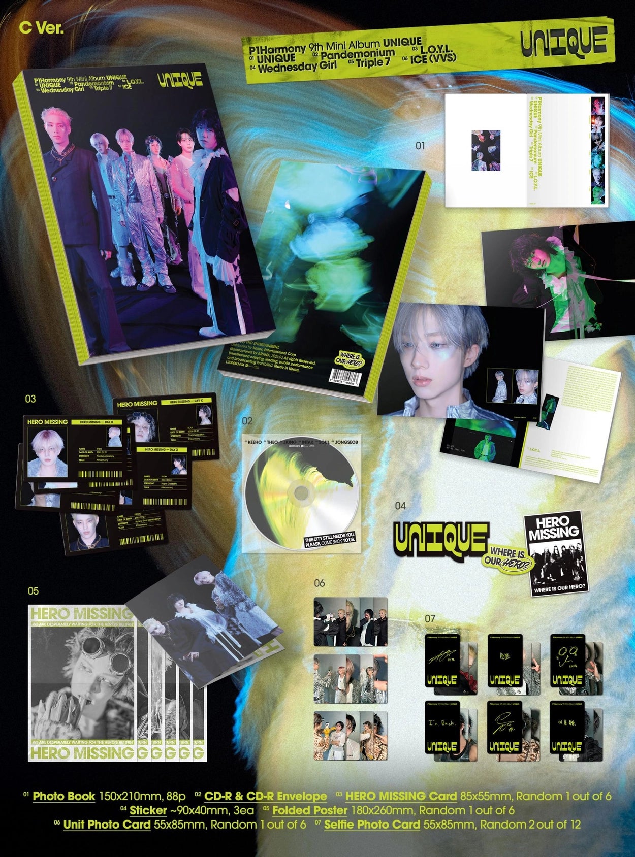 P1Harmony - 9th Mini Album UNIQUE (Photobook Ver.)