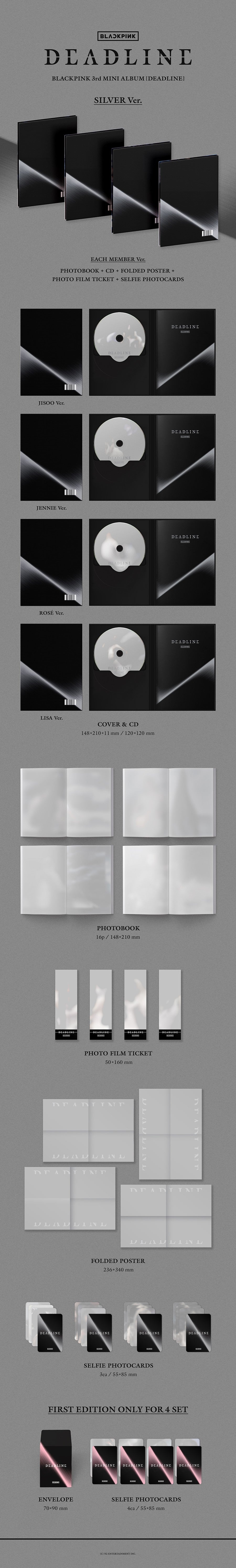 BLACKPINK 3rd MINI ALBUM DEADLINE (SILVER Ver.)
