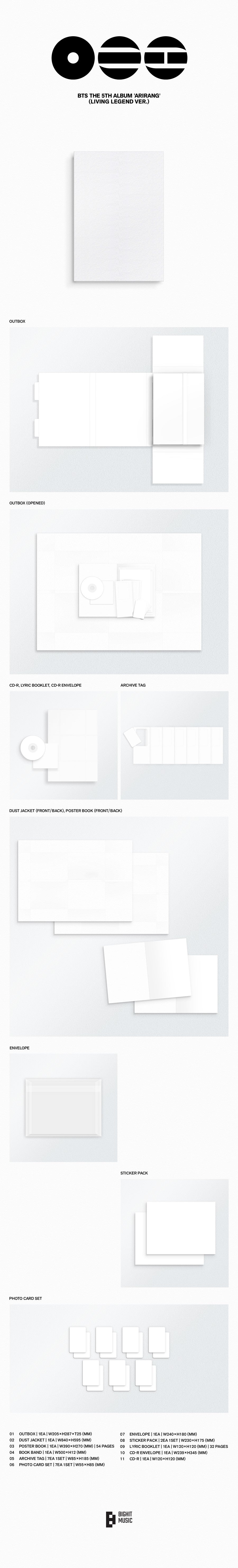 BTS – The 5th Album ARIRANG (Living Legend Ver.)