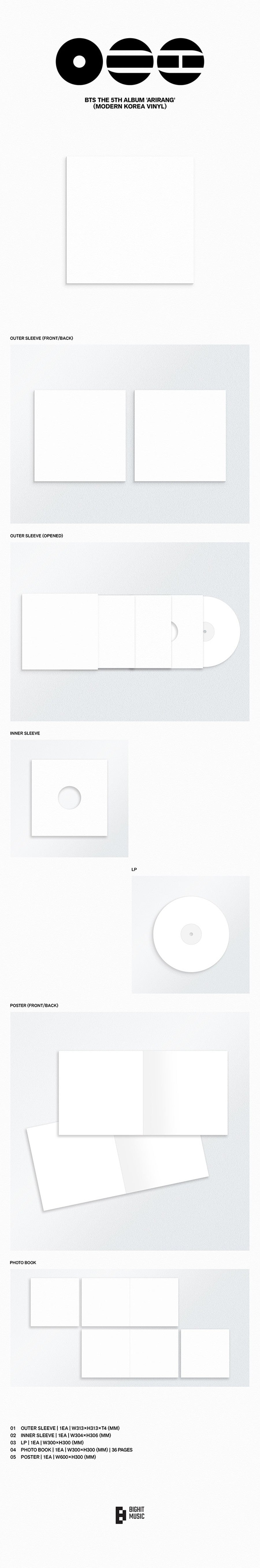 BTS – The 5th Album ARIRANG (Modern Korea Vinyl Ver.)