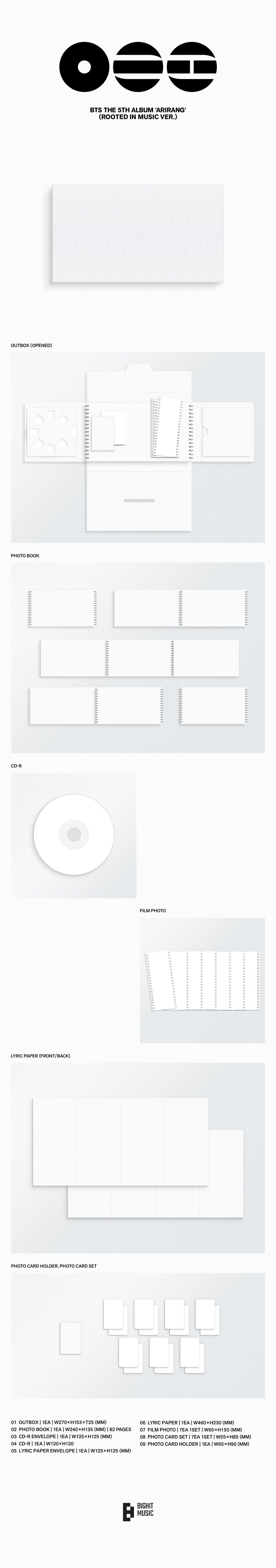 BTS – The 5th Album ARIRANG (Soundwave POB) 2er Set
