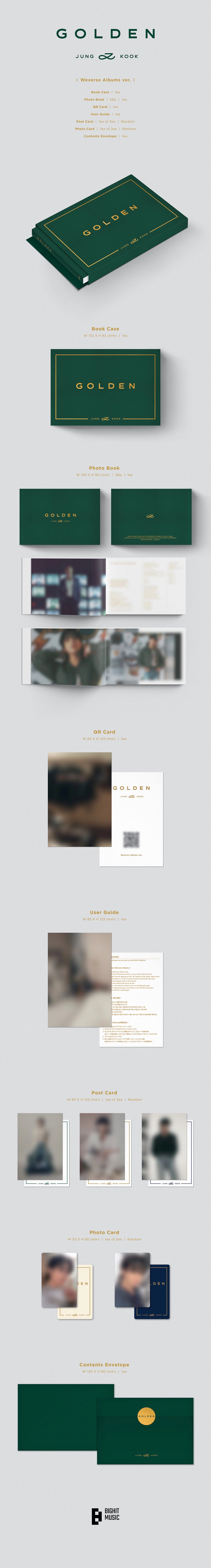 Jung Kook - GOLDEN (Weverse Albums ver.)