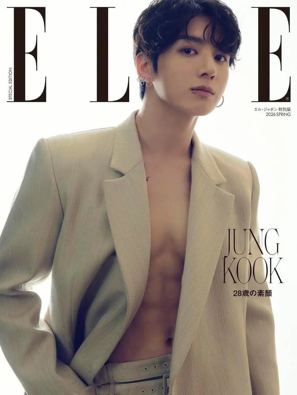 ELLE JAPAN - SPRING SPECIAL EDITION Cover. BTS JUNGKOOK