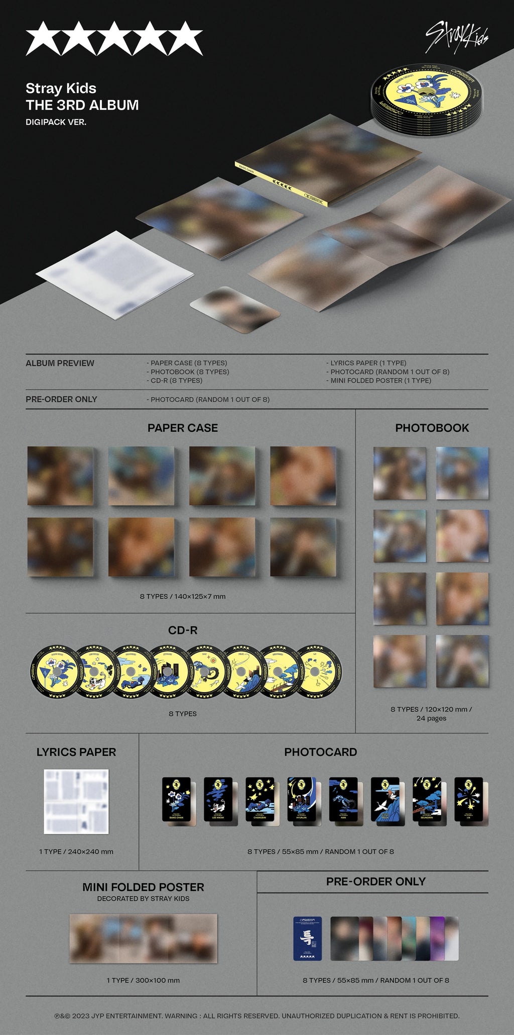 Stray Kids - 3rd Album ★★★★★(5-Star) (Digipack Ver.)