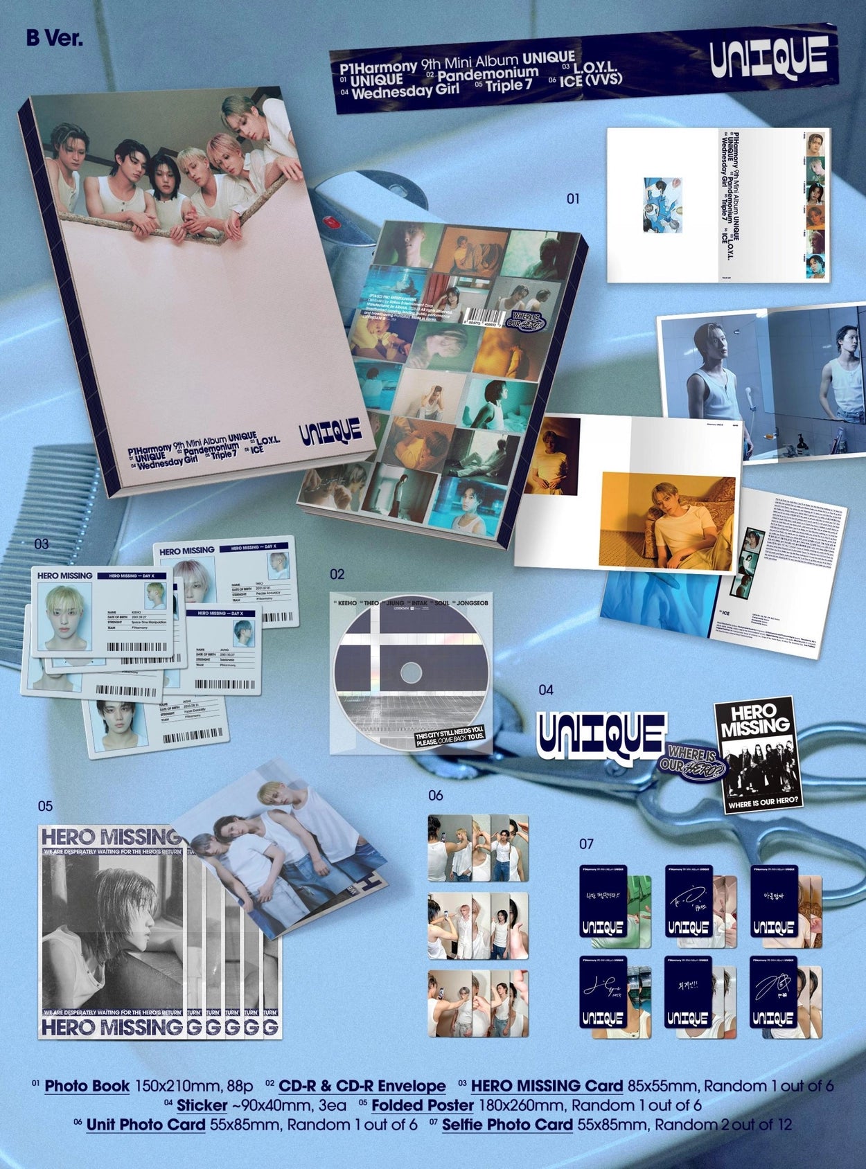 P1Harmony - 9th Mini Album UNIQUE (Photobook Ver.)