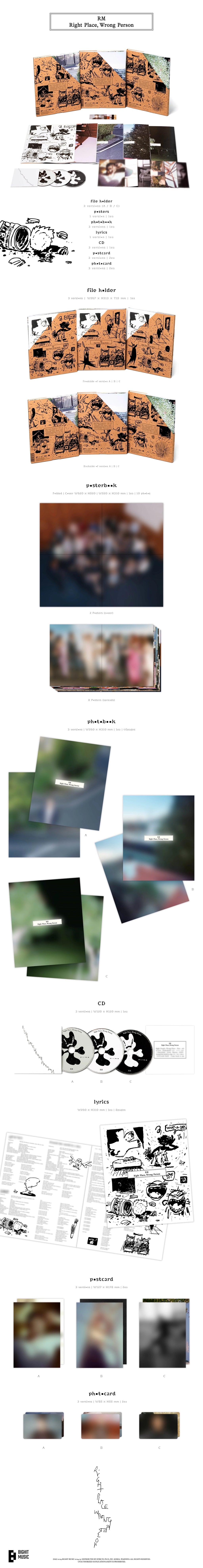 RM - 2nd Solo Album Right Place, Wrong Person