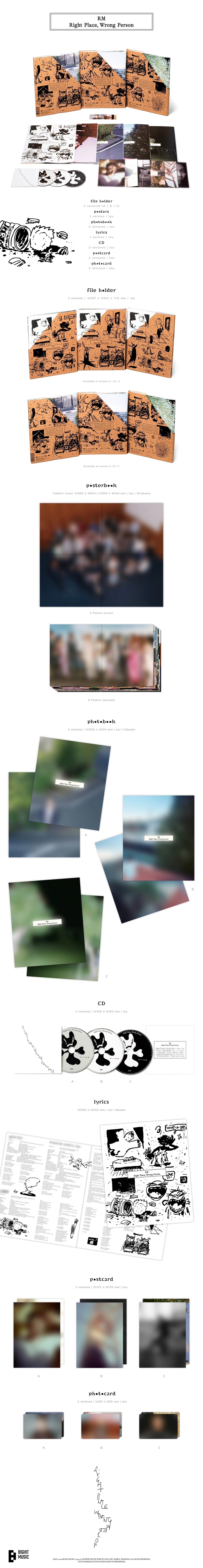RM - 2nd Solo Album Right Place, Wrong Person