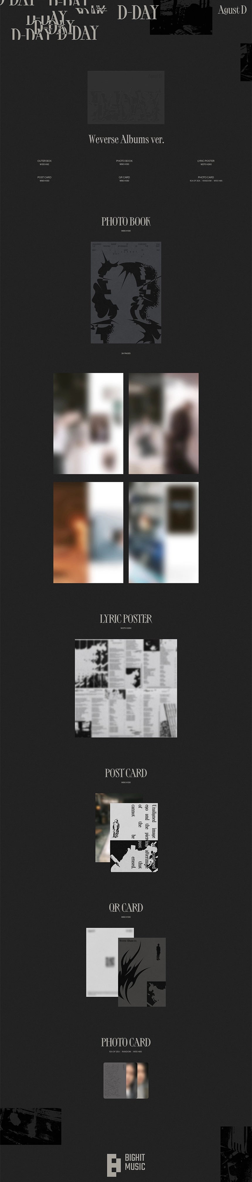 AGUST D - D-DAY (WEVERSE ALBUMS Ver.)