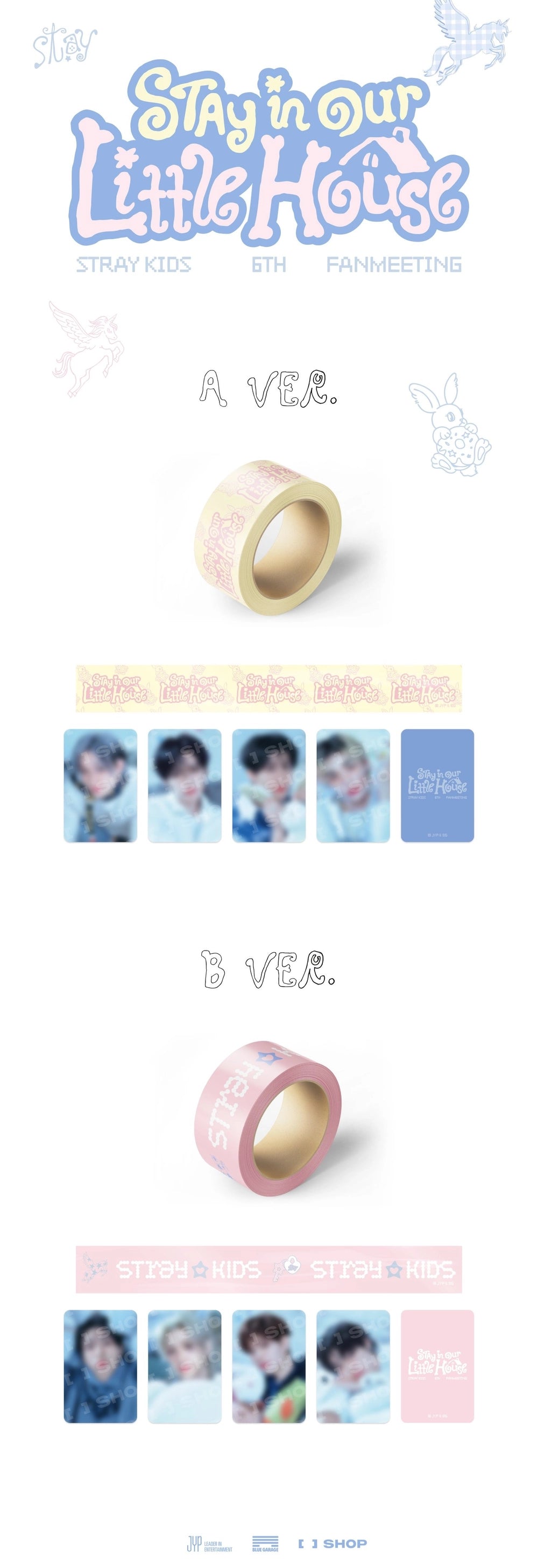 Stray Kids - 6TH FANMEETING STAY in Our Little House BOX TAPE SET