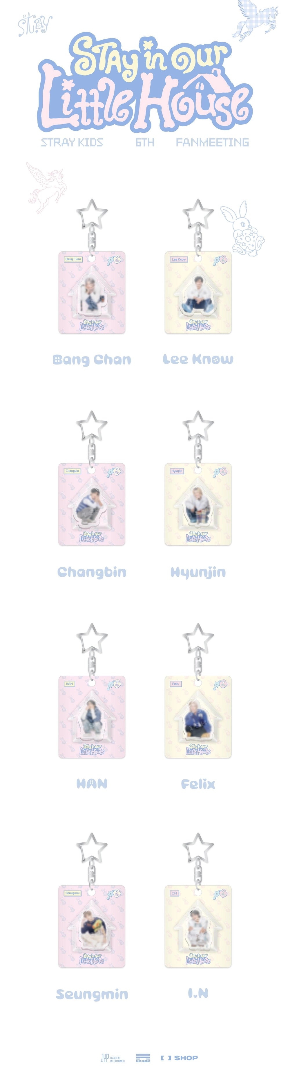 Stray Kids - 6TH FANMEETING STAY in Our Little House MINI BLOCK KEYRING