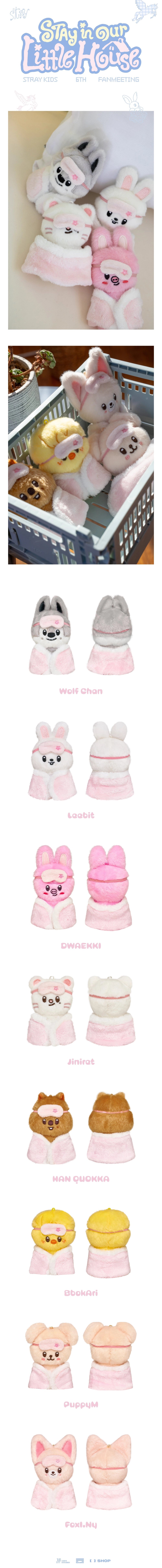 Stray Kids - 6TH FANMEETING STAY in Our Little House SKZOO PLUSH 10CM Ver.
