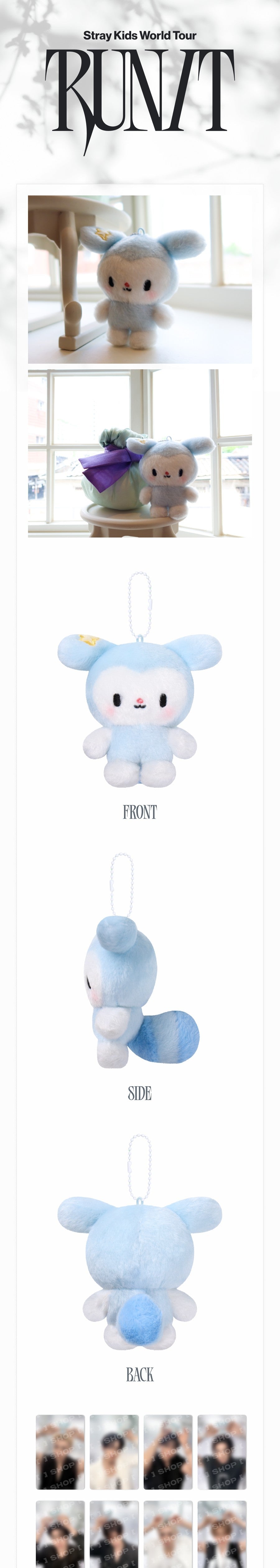 TASY PLUSH BABY Ver. Stray Kids World Tour RUN IT MD
